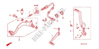 SOSTEGNO PRINCIPALE/PEDALE FRENO per Honda TRX 450 R SPORTRAX Electric Start 2012