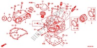 CILINDRO/TESTATA per Honda FOURTRAX 500 FOREMAN 4X4 Electric Shift 2012