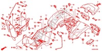 PARAFANGO POSTERIORE per Honda FOURTRAX 500 FOREMAN 4X4 Electric Shift 2012