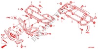 SEDILE/PORTATORE per Honda FOURTRAX 500 FOREMAN 4X4 Electric Shift 2012