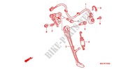 SOSTEGNO PRINCIPALE/PEDALE FRENO per Honda VFR 1200 DCT 2012