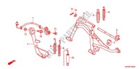 SOSTEGNO PRINCIPALE/PEDALE FRENO per Honda PCX 125 SPECIAL EDITION 2012