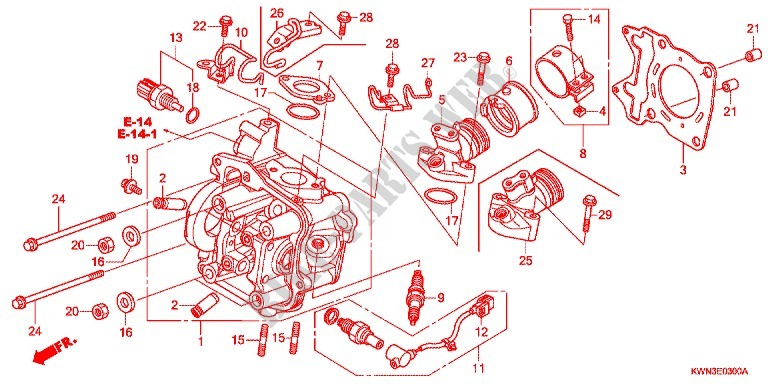 CILINDRO/TESTATA per Honda PCX 125 SPECIAL EDITION 2012