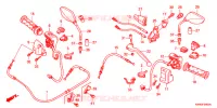 LEVA MANIGLIA/INTERRUTTORE/CAVO(1) per Honda PCX 125 SPECIAL EDITION 2013
