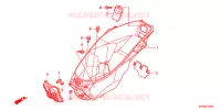 COPERTURA CORPO/SCATOLA BAGAGLI/ PORTATORE BAGAGLI per Honda PCX 125 SPECIAL EDITION 2012