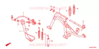 SOSTEGNO PRINCIPALE/PEDALE FRENO per Honda PCX 125 SPECIAL EDITION 2012