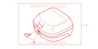 TOP CASE 26L. per Honda PCX 125 SPECIAL EDITION 2012