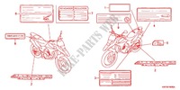 ETICHETTA CAUZIONE(1) per Honda XRE 300 ABS 2012