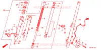 FORCELLA ANTERIORE (XRE300A) per Honda XRE 300 ABS 2012