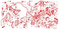 BARDATURA FILO/BATTERIA per Honda FOURTRAX 420 RANCHER 4X4 Manual Shift RED 2013