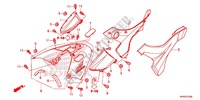 COPERTURA LATO/COPERTURA SERBATOIO per Honda FOURTRAX 420 RANCHER 4X4 Manual Shift RED 2013