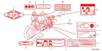 ETICHETTA CAUZIONE(1) per Honda CB 1100 ABS 2012
