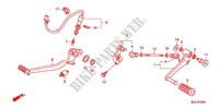 SOSTEGNO PRINCIPALE/PEDALE FRENO per Honda CB 1100 ABS 2012