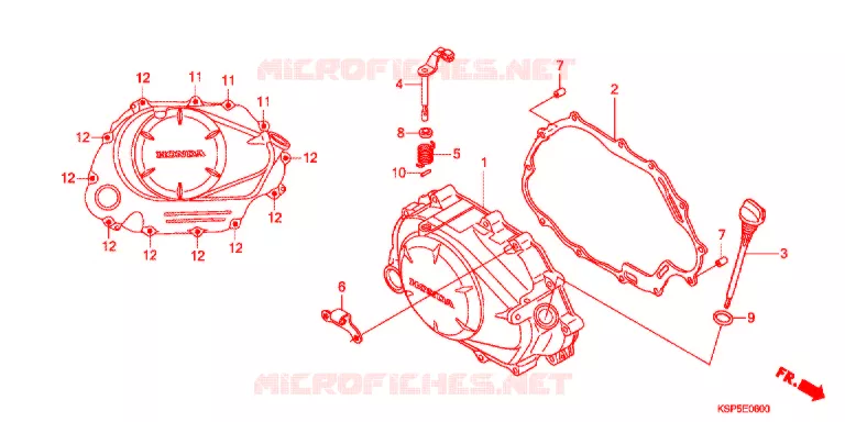 COPERTURA CASSA MANOVELLA Honda MOTO 150 CBF 2012  CBF150MC