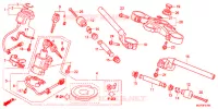 CONDOTTO MANIGLIA/PONTE SOPRA/ GAMBA STERZO (CBR1000RRC/D/RAC/D) per Honda CBR 1000 RR ABS TRICOLORE 2013