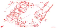 PARAFANGO POSTERIORE per Honda CBR 1000 RR ABS TRICOLORE 2013