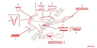 EMBLEMA/STRISCIA (CBR1000RRD/E/RAD/E) per Honda CBR 1000 RR FIREBLADE NOIRE 2013