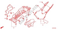 PARAFANGO POSTERIORE per Honda CBR 1000 RR FIREBLADE NOIRE 2013
