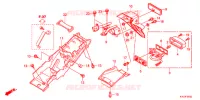 PARAFANGO POSTERIORE per Honda CBR 250 R ABS TRICOLOR 2013