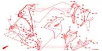 RIPARO MEDIO/RIPARO SOTTO per Honda CBR 250 R ABS TRICOLOR 2013