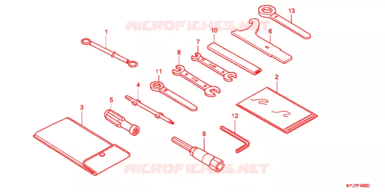 UTENSILI/SCATOLA BATTERIA Honda MOTO 250 CBR 2013  CBR250RAD
