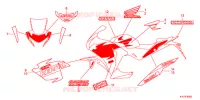 EMBLEMA/STRISCIA (CBR250RD/RAD 4F,4RU,6E,7ED) per Honda CBR 250 R REPSOL 2013