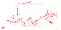 SOSTEGNO PRINCIPALE/PEDALE FRENO per Honda CBR 250 R REPSOL 2013