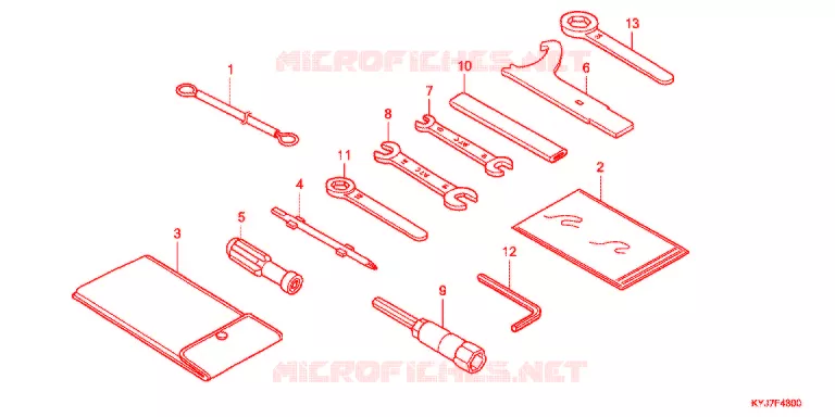UTENSILI/SCATOLA BATTERIA Honda MOTO 250 CBR 2013  CBR250RD