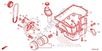 FILTRO DELL'OLIO/SCODELLO OLIO/POMPA OLIO per Honda CBR 500 R ABS TRI COLOUR 2013
