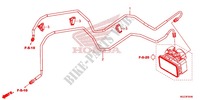 TUBO FRENO POST./CONDOTTO FRENO per Honda CBR 500 R ABS BLANCHE 2013