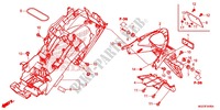 PARAFANGO POSTERIORE per Honda CBR 500 R ABS BLACK OR SILVER 2013