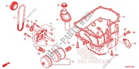 FILTRO DELL'OLIO/SCODELLO OLIO/POMPA OLIO per Honda CBR 500 R ABS BLANCHE 2013