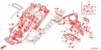 PARAFANGO POSTERIORE per Honda CBR 500 R ABS BLANCHE 2013