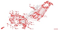CORPO TELAIO per Honda CBR 500 R ABS HRC TRICOLOR 2014