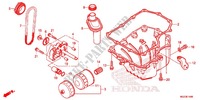 FILTRO DELL'OLIO/SCODELLO OLIO/POMPA OLIO per Honda CBR 500 R ABS HRC TRICOLOR 2014