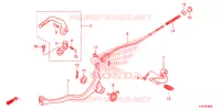 PEDALE/BRACCIO AVVIATORE A TIRO per Honda CRF 110 2013