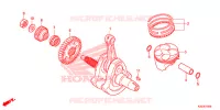 ALBERO A GOMITI/PISTONE per Honda CRF 250 L ROJO 2014