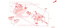 CALIBRO FRENO POSTERIORE per Honda CRF 250 L ROJO 2014