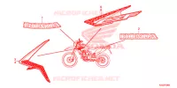EMBLEMA/STRISCIA (CRF250L) per Honda CRF 250 L ROJO 2014