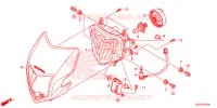 FARO ANTERIORE per Honda CRF 250 L ROJO 2014