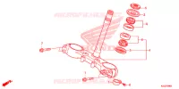 GAMBA STERZO/PONTE SOPRA per Honda CRF 250 L ROJO 2014