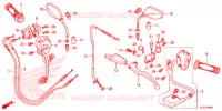 LEVA MANIGLIA/INTERRUTTORE/CAVO/SPECCHIETTO per Honda CRF 250 L ROJO 2014