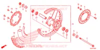 RUOTA POSTERIORE (CRF250L) per Honda CRF 250 L ROJO 2014