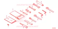 UTENSILI/SCATOLA BATTERIA per Honda CRF 250 L ROJO 2014