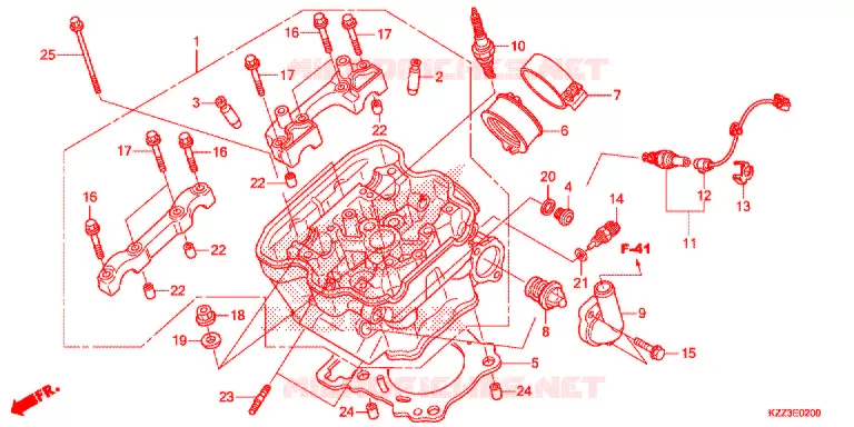 CILINDRO/TESTATA Honda MOTO 250 CRF 2014  CRF250LD