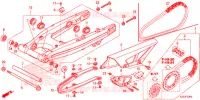 BRACCIO OSCILLANTE/CASSA CATENA per Honda CRF 250 L RED 2013
