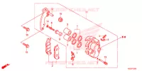 CALIBRO FRENO ANTERIORE per Honda CRF 250 L RED 2013
