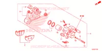 CALIBRO FRENO POSTERIORE per Honda CRF 250 L RED 2013