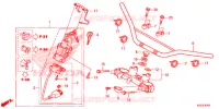 CONDOTTO MANIGLIA/PONTE SOPRA (2) per Honda CRF 250 L RED 2013