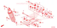 CUSCINO POSTERIORE(2) per Honda CRF 250 L RED 2013